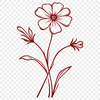 Beautiful Wild Flower SVG - For Craft Project