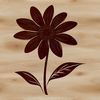 Detailed floral design for digital and print projects Vector graphic representation of a single wildflower with detailed petals and center, ideal for digital and print use.