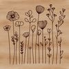 Realistic Wildflower Graphic Design An isolated vector graphic design featuring a realistic representation of a wildflower against a white background.
