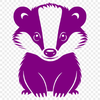 Badger Illustration in Natural Habitat A detailed vector illustration of a badger in its natural habitat, suitable for various design applications.