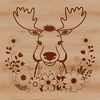 Beautiful Nature Scene with a Moose A detailed illustration of a wild moose in a natural environment.