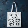 Panda Illustration SVG File A cartoon illustration of a panda in a natural environment.