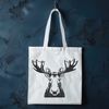 Vector Moose Illustration for Clip Art and Cutting Machines An SVG vector graphic design featuring a large antlered mammal, often used in clip art and cutting machine projects.