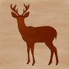 SVG Deer Outline Illustration A simple outline silhouette of a deer, suitable for digital art and design projects.