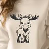 Beautiful Moose Design A digital illustration of a moose in a natural habitat.