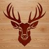 Free Vector Art Deer Portrait A detailed vector illustration of a deer's head with a neutral background.