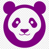 Panda Vector Art Free Download Illustration of a black-and-white giant panda in a natural environment, suitable for vector design projects.