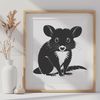Free SVG Possum Graphic An SVG vector graphic of a wild animal, specifically a possum, designed for various applications.