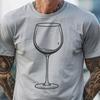 Stylized Wine Glass Vector Art A stylized illustration of a wine glass filled with red wine.