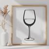 Red Wine Graphic Illustration A digital representation of a glass containing red wine, suitable for vector art designs.