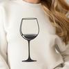 Beautiful Red Wine Vector Artwork A stylized illustration of a glass of red wine with swirling liquid.