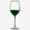 Elegant Wine Pouring Design A glass containing a red wine poured from a bottle, suitable for clip art or vector design projects.