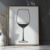 Beautiful Wine in a Glass Icon Wine in a glass, suitable for clip art or vector design.