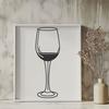 Glass of Red Wine SVG A stylized illustration of a glass of red wine with subtle details and a clean design.