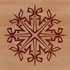 Winter Whimsy Clip Art A delicate white snowflake with intricate patterns, suitable for various digital applications.