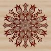 Free SVG Snowflake Template A stylized vector snowflake design with delicate lines and intricate patterns.