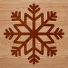 A delicate white snowflake with intricate patterns, suitable for winter-themed designs.