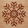 Beautiful Snowflake Pattern for Christmas Decorations Snowflake pattern in a simple and intricate design, perfect for winter and Christmas decorations.