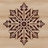 Intricate Vector Snowflake SVG Art A delicate winter snowflake design made from intricate vector lines and shapes.