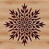 Beautiful Snowflake Design Vector A delicate, symmetrical snowflake with intricate edges and patterns, suitable for winter designs.