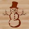Winter Wonderland Snowman Vector Art A winter-themed snowman made from vector shapes, ideal for printing or cutting with a machine.