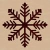 A delicate snowflake design, perfect for winter or Christmas-themed crafts.