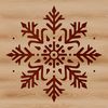 Beautiful Winter Snowflake Illustration A delicate, intricate 2D illustration of a single snowflake in various stages of development.