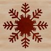 Transparent White Christmas Decorations Delicate winter snowflake vector design in transparent white.