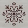 Delicate Snowflakes Clip Art A delicate, intricately detailed snowflake design, suitable for crafting and printing.
