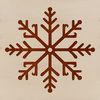 Simple Christmas Decoration SVG A delicate snowflake with intricate lines, suitable for winter or Christmas designs.