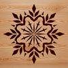 A delicate snowflake design made from intricate vector lines, suitable for various digital formats.