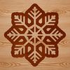 Free Vector Snowflake Graphics for Christmas A delicate six-pointed snowflake with intricate patterns, suitable for vector designs and winter themes.