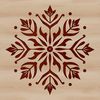 Free Christmas Snowflake Template A delicate, intricately detailed snowflake design made from vector shapes for winter-themed projects.