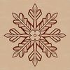 Snowflake Clip Art Design with Symmetry A delicate, intricately designed snowflake with symmetrical patterns and rounded edges.