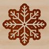 Festive Snowflakes Clipart A delicate snowflake design created using vector art.