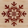 Winter Wonder An ornate winter-themed snowflake illustration featuring a complex geometric shape with pointed edges.