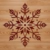 Free Christmas Vector Template A delicate white snowflake design, perfect for winter-themed projects.
