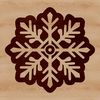 Free Snowflake Clip Art Vector Image A delicate snowflake design with intricate details, suitable for winter-themed crafts and decorations.