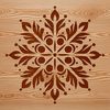 Free Christmas Snowflake Illustration A detailed winter-themed snowflake illustration suitable for digital and commercial uses.