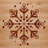 Delicate Ornate Christmas Decorations A delicate, intricate snowflake design, perfect for winter-themed projects and designs.