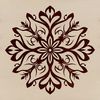 Winter Wonderland Ornaments A delicate ornate snowflake design made from intricate geometric patterns, perfect for winter and Christmas decorations.