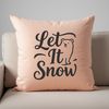 A collection of festive winter quotes with a snowy background in vector format.