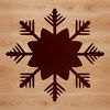 Winter Wonder Silhouette A delicate winter silhouette, a stylized snowflake design in vector format.