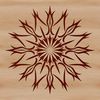 A intricately designed snowflake with symmetrical patterns, perfect for vector art projects.