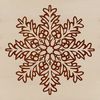 White Snowflake Design for Vector Graphics A delicate white snowflake design suitable for vector graphics and cutting machines.
