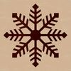 Winter Delight Snowflake Design A delicate six-pointed snowflake with intricate details in white on a transparent background.