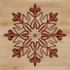 Beautiful Ornate Snowflake Illustration An ornate illustration of a single snowflake, suitable for winter-themed designs.