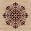 Ornate Snowflake Design Vector Art Ornate winter snowflake design, suitable for Christmas and holiday decorations.