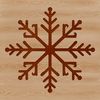 Geometric Winter Wonderland A stylized illustration of a single snowflake, featuring a geometric pattern of lines and points.