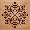 Delicate Snowflake Decoration A delicate, ornate snowflake design created with intricate details.